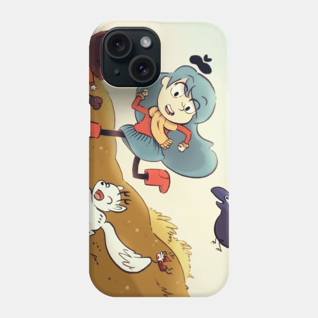 Hilda Stampede: Twig Nisse Alfur Raven Phone Case by Zyden