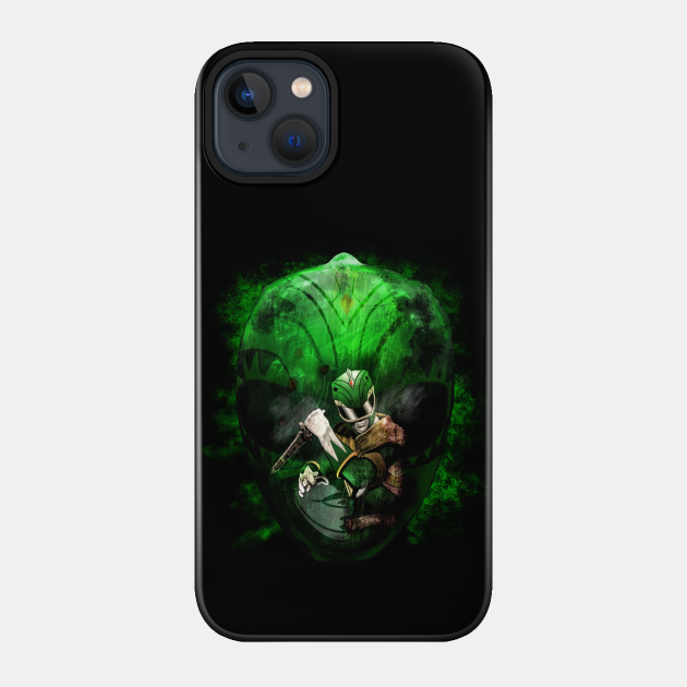 Green Helmet Ranger Style - Green Ranger - Phone Case