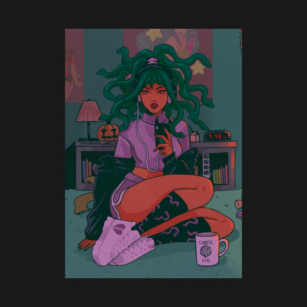 Medusa Baddie by tonireneaart