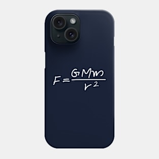 Newton's equation of gravity Phone Case