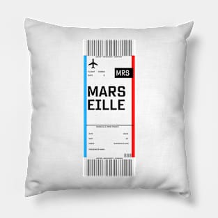 Boarding pass for Marseille Pillow