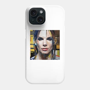 painting of Sandra`s face Phone Case