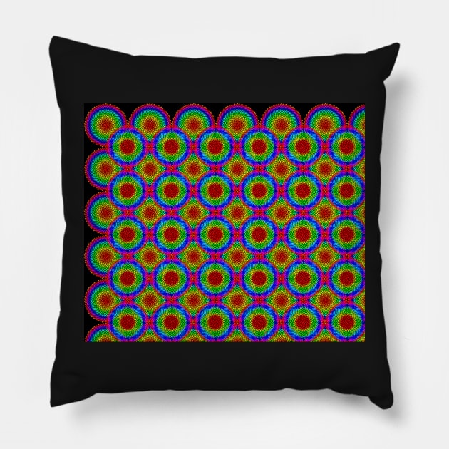 Phyllotaxis-001 Pillow by rupertrussell