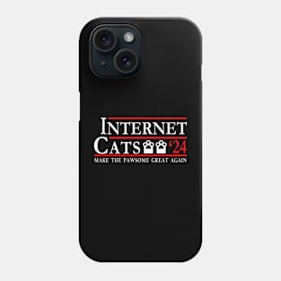 The Purrfect Candidates Internet Cats 2024 Phone Case