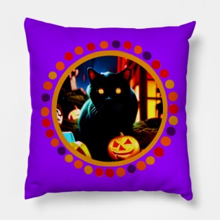 I Can Has Trick Or Treats? Halloween Kitty Pillow