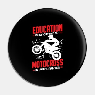 Funny Motocross Dirt Bike Rider Gift Pin