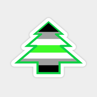 Agender Pride: Christmas Tree Magnet