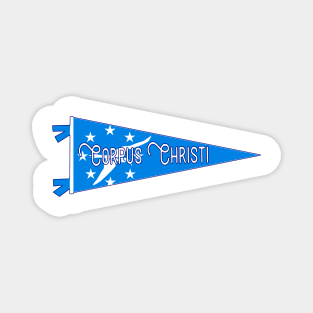 Corpus Christi Flag Pennant Magnet