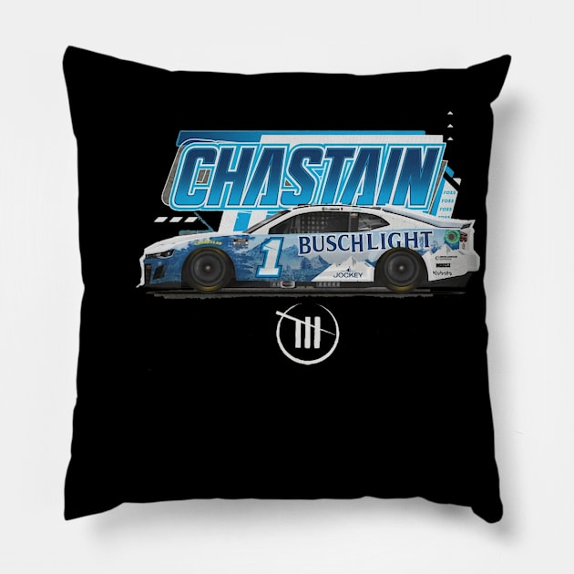 Ross Chastain Trackhouse Car Pillow by ganisfarhan