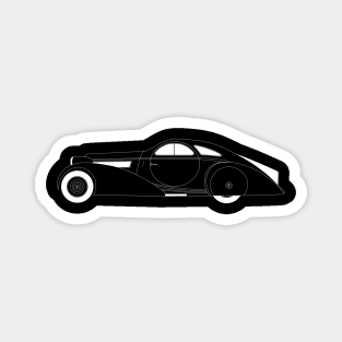 Phantom Coupe White Outline Magnet