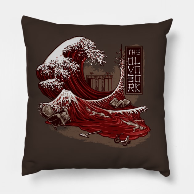 THE GREAT RED WAVE Pillow by zombieking