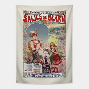 Salies de Bearn France Vintage Poster 1900 Tapestry