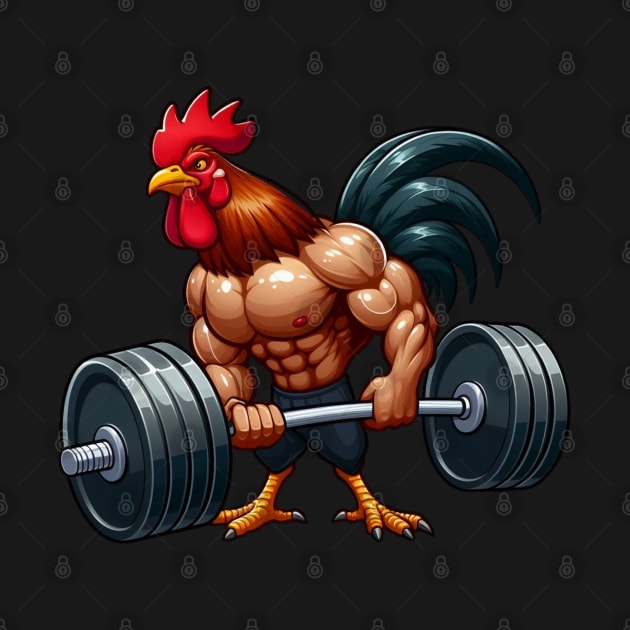 Muscular rooster by Cute&Brave