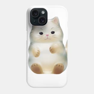 Cute Chubby Glass Cat Design Phone Case