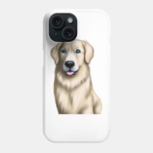 Cute Golden Retriever Drawing Phone Case