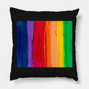 Painted Rainbow Colors Pillow