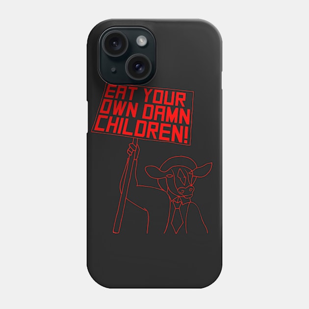 Protest cow! Phone Case by milouluci