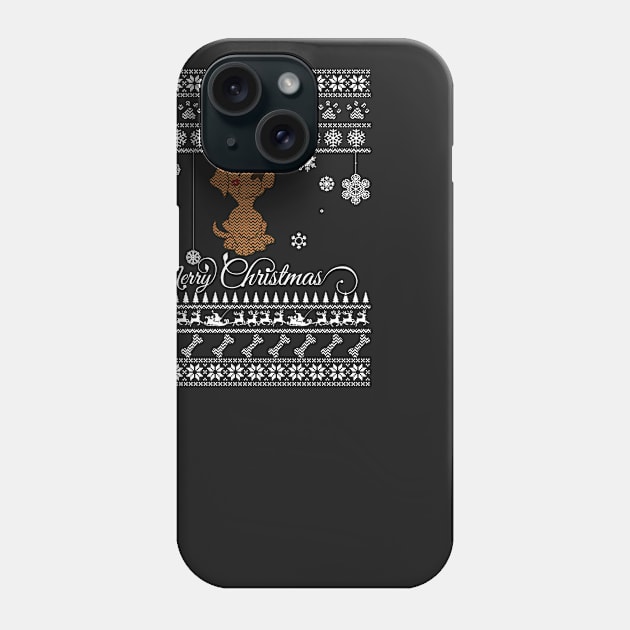 Merry Christmas DOG Phone Case by irenaalison