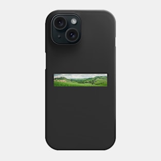 Panoramic view on Val d'Orcia, Tuscany Phone Case