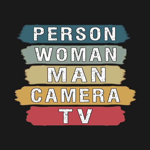 person woman man camera tv by BuzzTeeStore