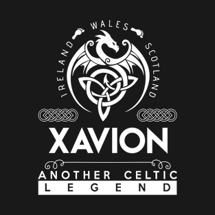 Xavion Name T Shirt - Another Celtic Legend Xavion Dragon Gift Item T-Shirt