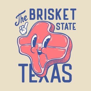 Texas the Brisket State | Texas Pitmaster BBQ Beef Barbecue Dads Backyard Premium Quality BBQ | Backyard Pool Party BBQ | Summer T-Shirt