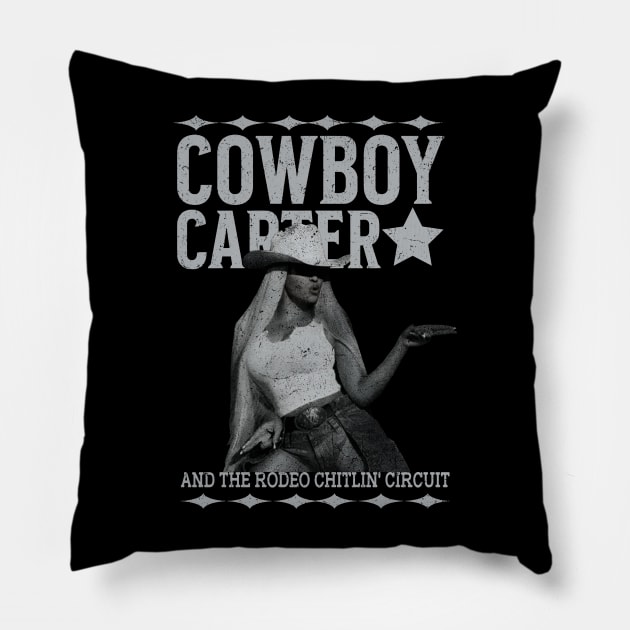Cowboy Carter AND THE RODEO CHITLIN' CIRCUIT Pillow by metikc