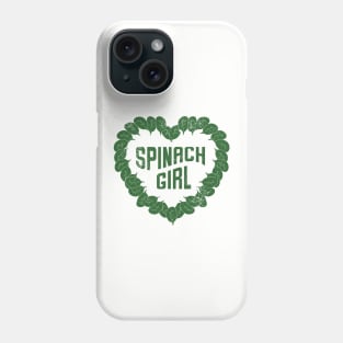 Spinach Girl Heart Of Green Phone Case