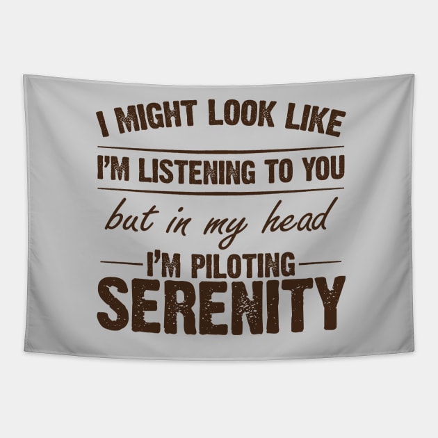 Piloting Serenity Tapestry by bigdamnbrowncoats