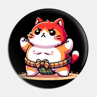 Sumo Cat Pin