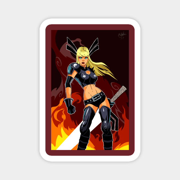 Young Mutants Magik Magnet by Mikekimart