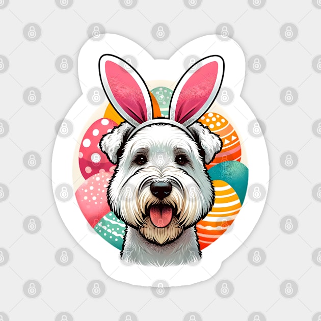 Sealyham Terrier with Bunny Ears Enjoys Easter Splendor Magnet by ArtRUs