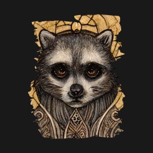 Animals from the forest_raccoon T-Shirt