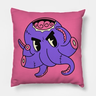Cute Zombie Octopus // Funny Halloween Animals Pillow