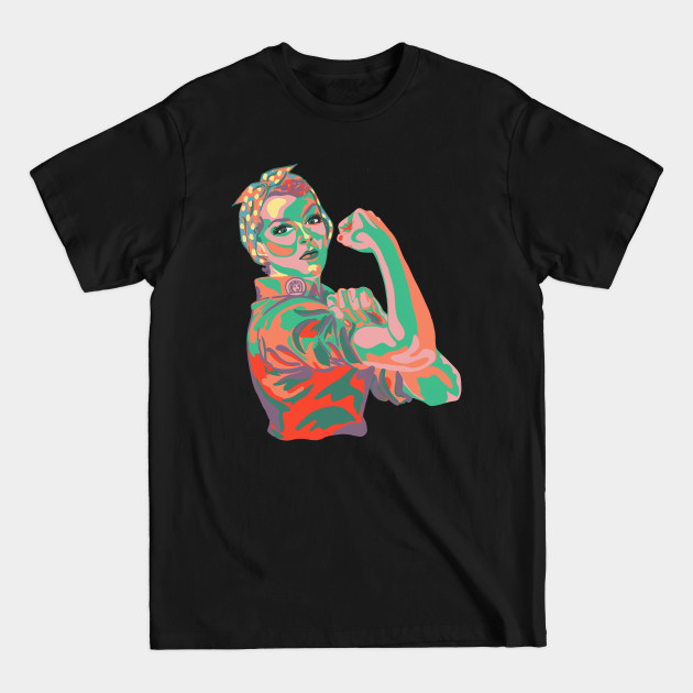 Discover Rosie the Riveter in 40s Colors - Rosie The Riveter - T-Shirt