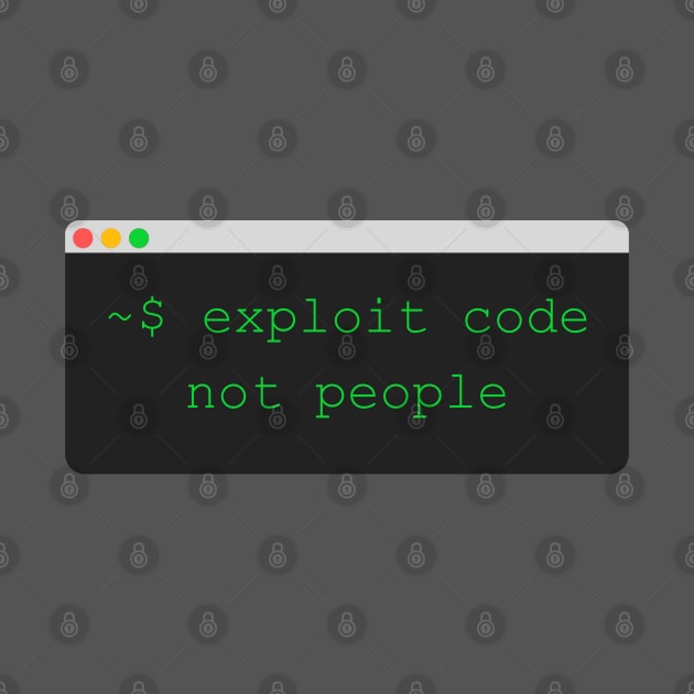 Exploit Code not People by leo-jess