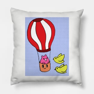 Cute Hot Air Balloon Pillow