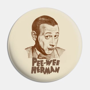 Pee Wee Herman ~ Retro Vintage Sketches Pin