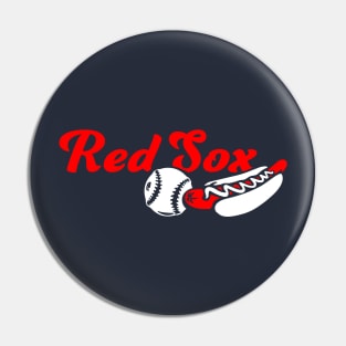 Red Sox Ball and Dog Pin