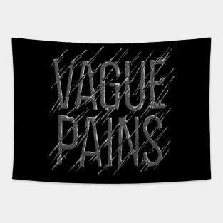 Vague Pains Dark Logo Tapestry