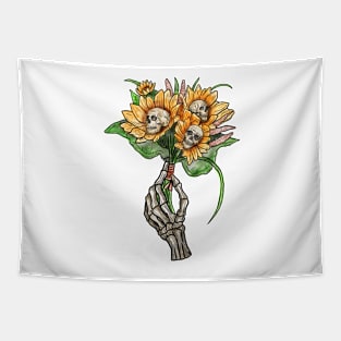 BOOquet of Sunflowers Tapestry