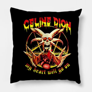 Celine dion art fire Pillow