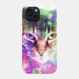 Kitty Cat Surrounded by Flowers Phone Case