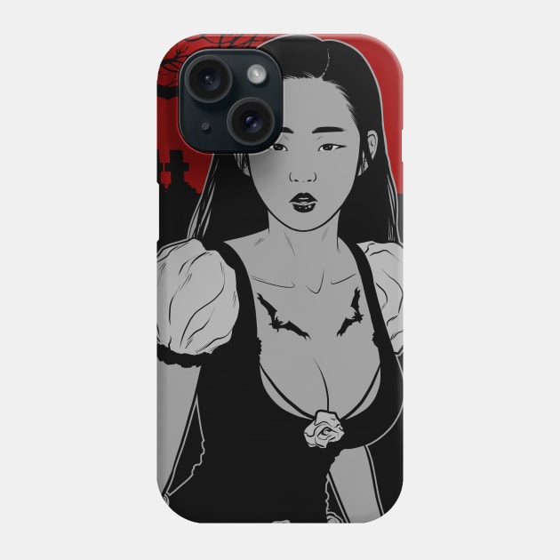 Graveyard Girl (v2) Phone Case by Derlis Santacruz - Designs