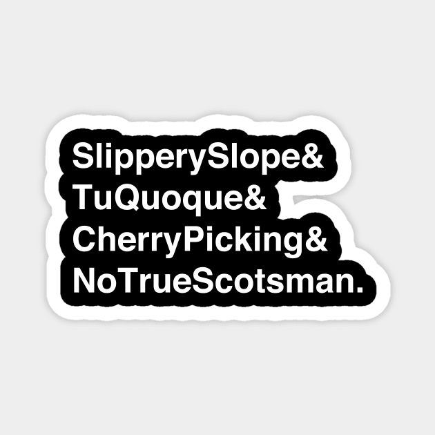 Ampersand Logical Fallacies 2 Magnet by Fallacious Trump