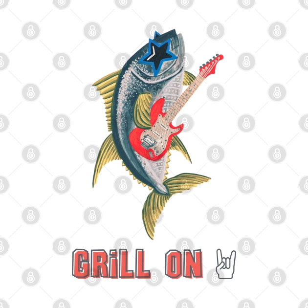 "Grill On" Tuna fish with guitar by NashTheArtist