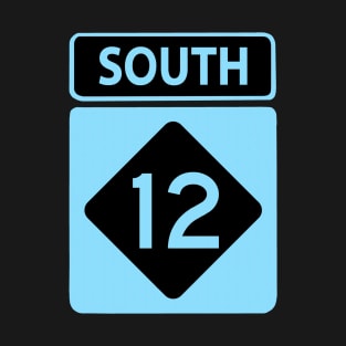 Highway 12 South Aqua T-Shirt