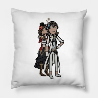 Paranormal Detective & Lockheart Cartoon 6 Pillow