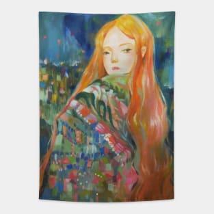 Colorful World Tapestry