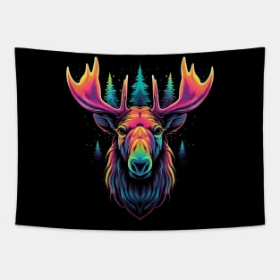 Moose Smiling Tapestry